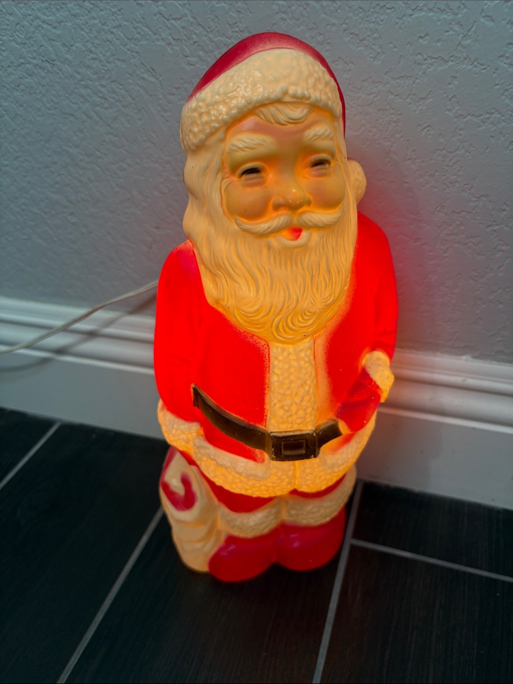 Vintage Santa Blowmold Union Products Works Christmas